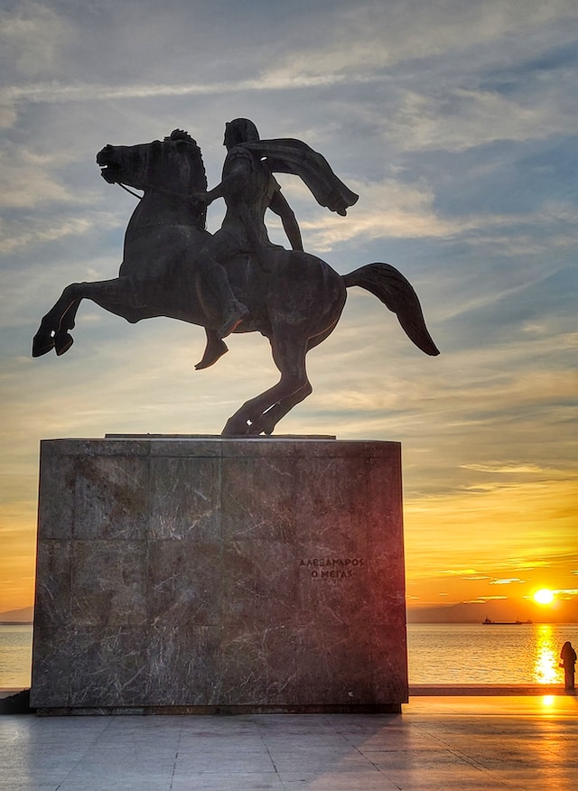 Standbeeld van Alexander de Grote in Thessaloniki